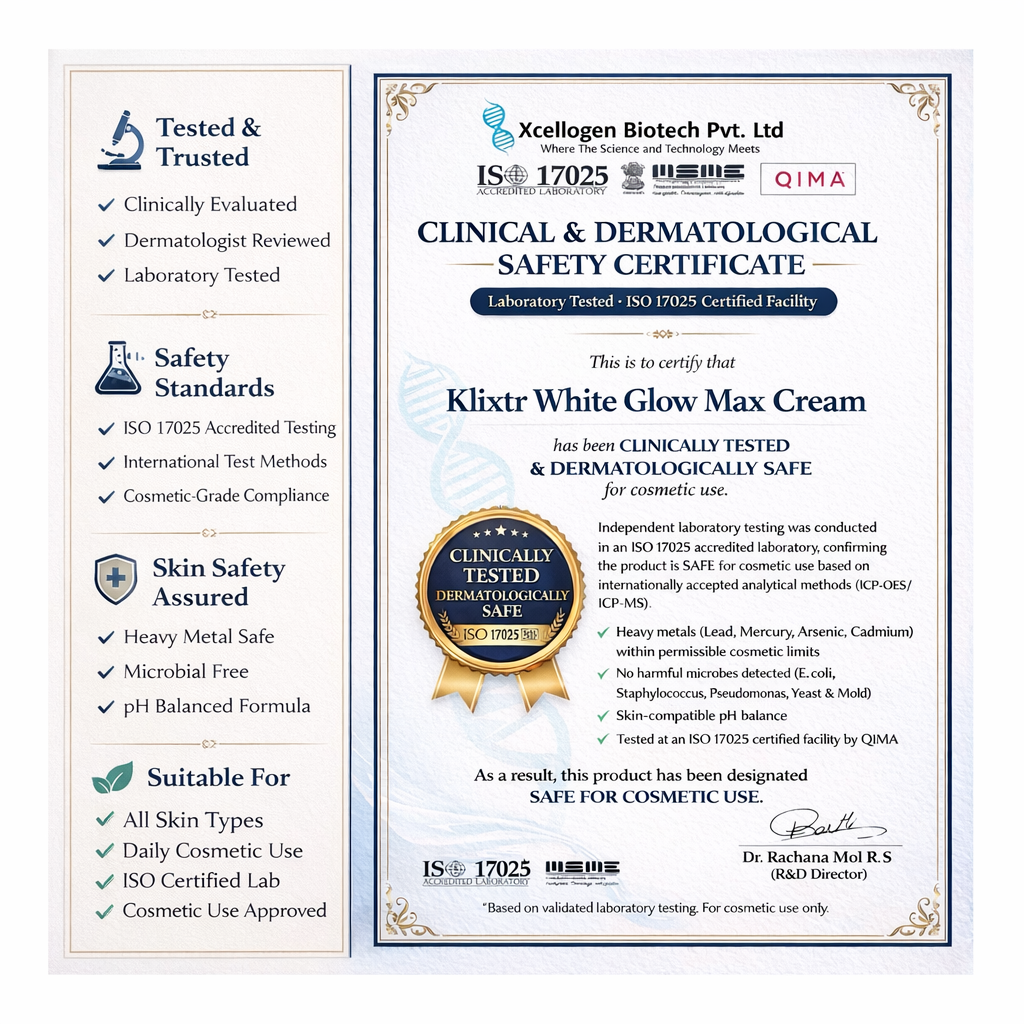 Klixtr White Glow Max Advanced Radiance Cream – 35 g