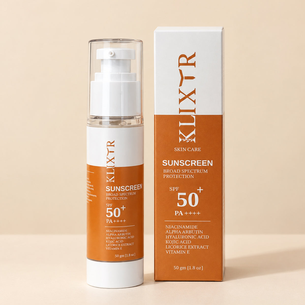 Klixtr SPF 50 PA++++ Ultra Protection Sunscreen Cream – 50 g