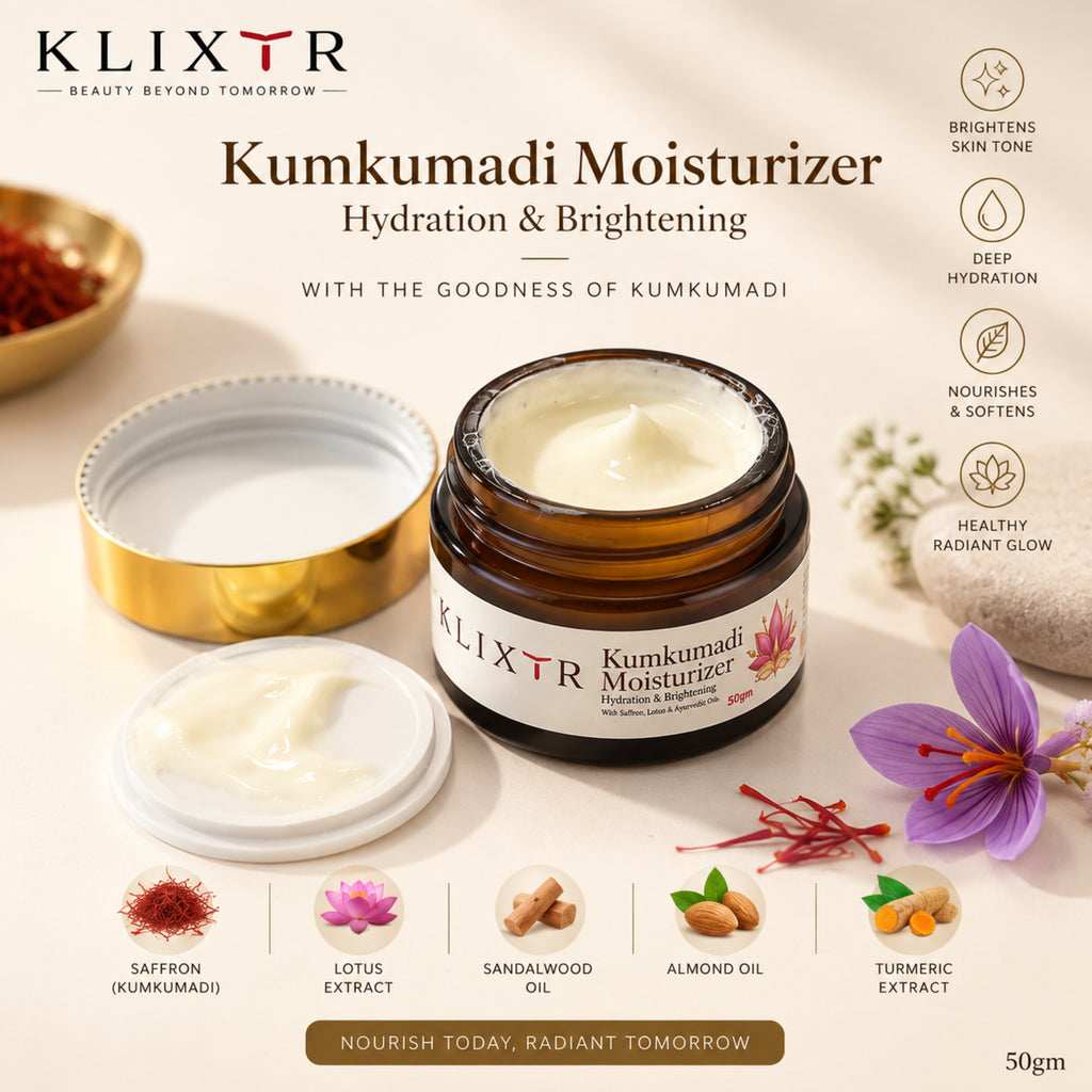 Klixtr Kumkumadi Moisturizer – Hydration & Brightening Face Moisturizer | 50g