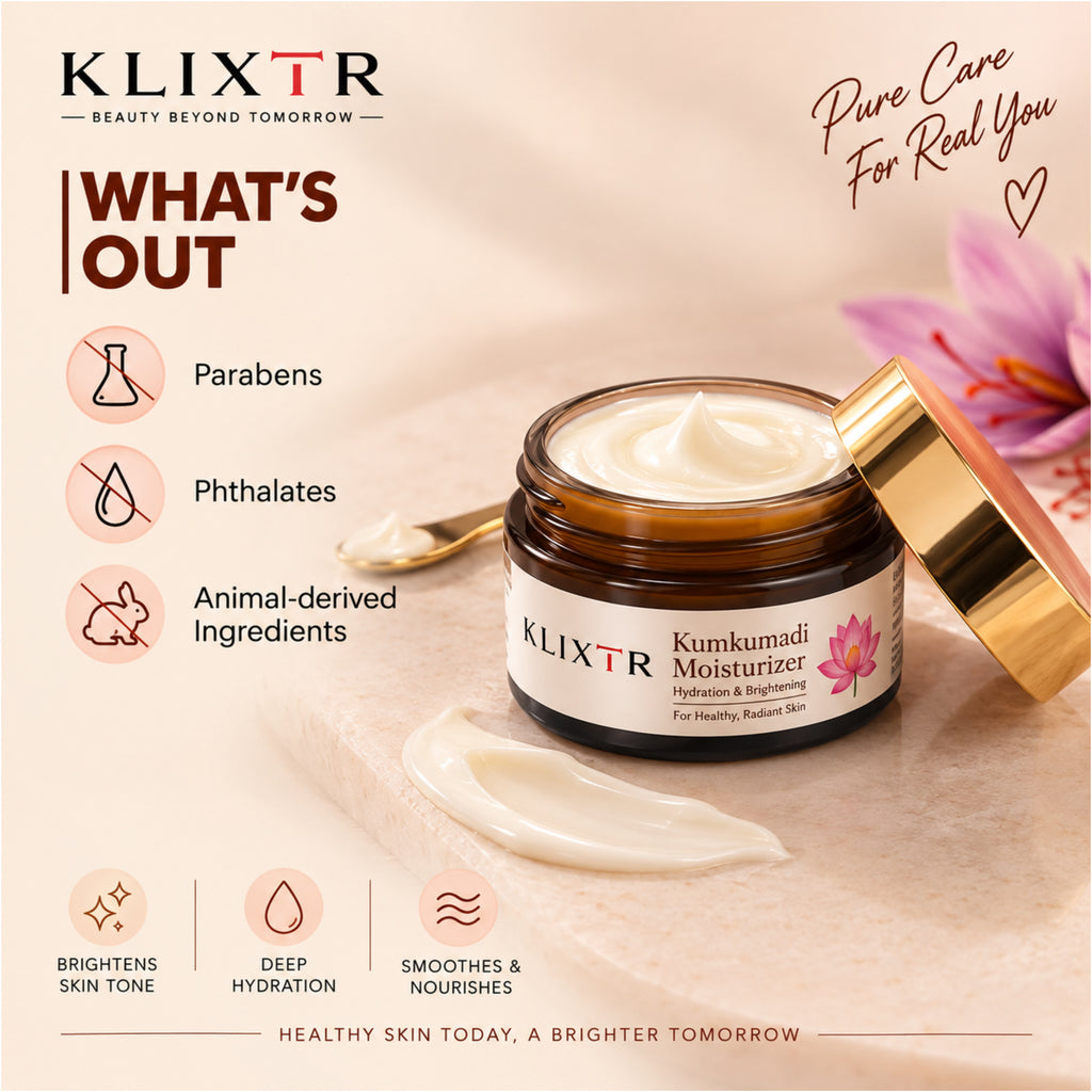Klixtr Kumkumadi Moisturizer – Hydration & Brightening Face Moisturizer | 50g